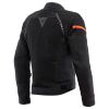 Dainese AIR FRAME 3 TEX letní textilní bunda černá/fluo-červená vel.52